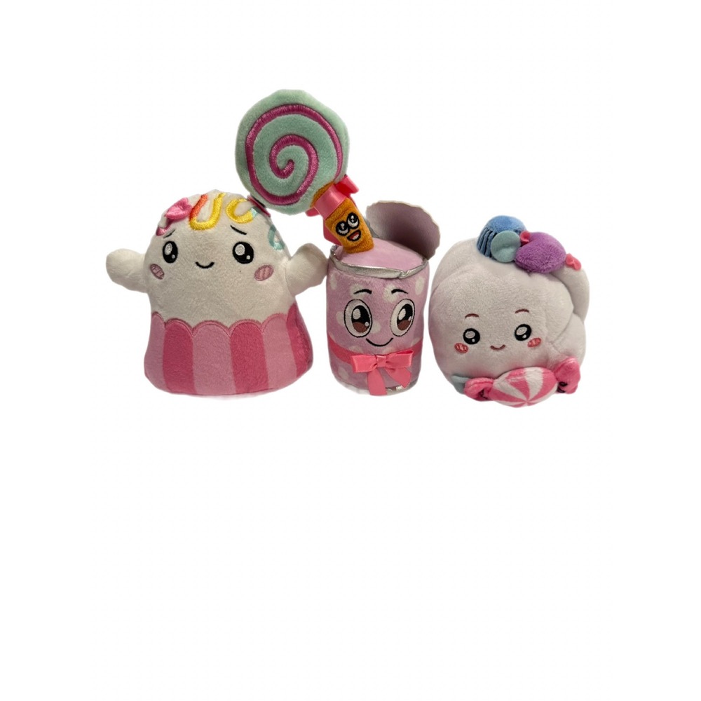 Lankybox Plushie Series 3  Mystery Candy Collection  Milky Candy Cup Lollipop